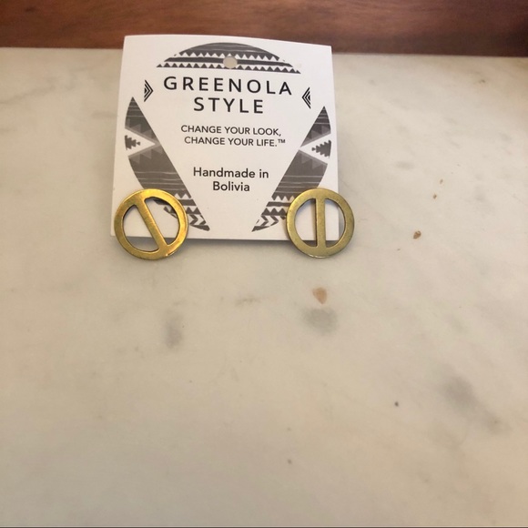 greenola Jewelry - 100% brass stud earrings